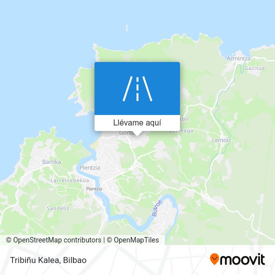 Mapa Tribiñu Kalea
