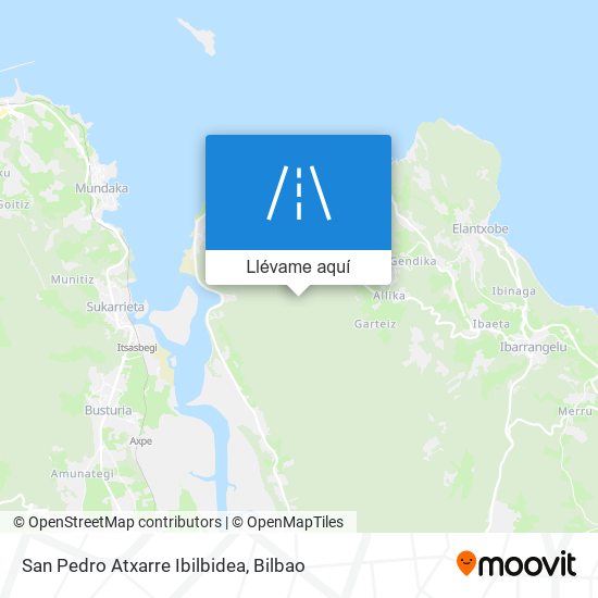 Mapa San Pedro Atxarre Ibilbidea