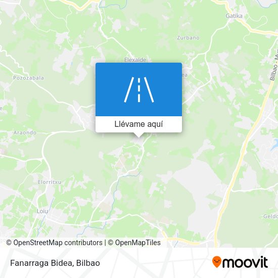 Mapa Fanarraga Bidea