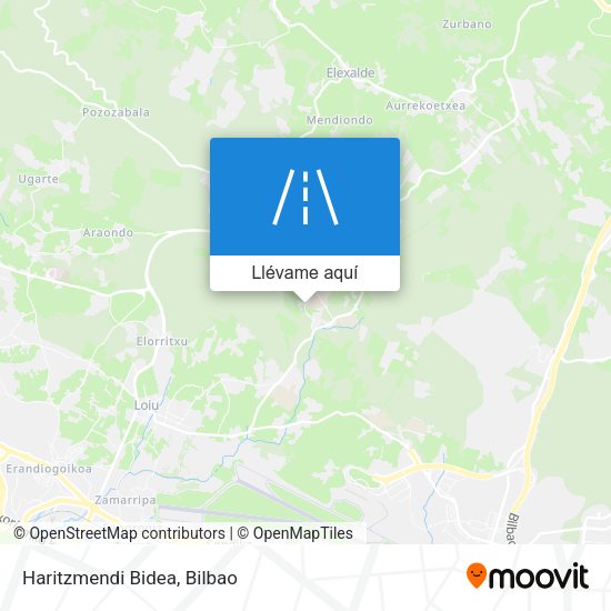 Mapa Haritzmendi Bidea