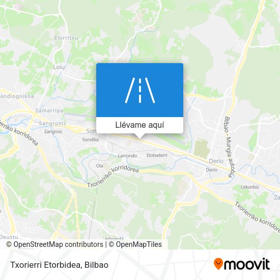 Mapa Txorierri Etorbidea