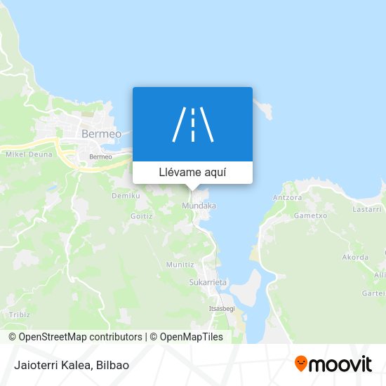 Mapa Jaioterri Kalea