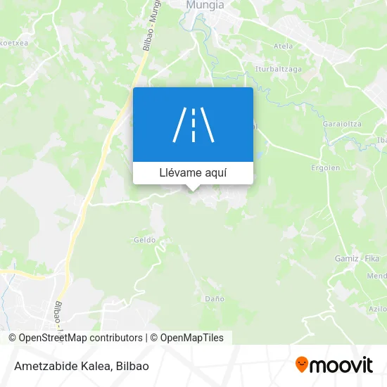 Mapa Ametzabide Kalea