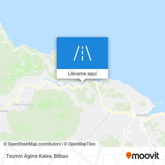 Mapa Txomin Agirre Kalea