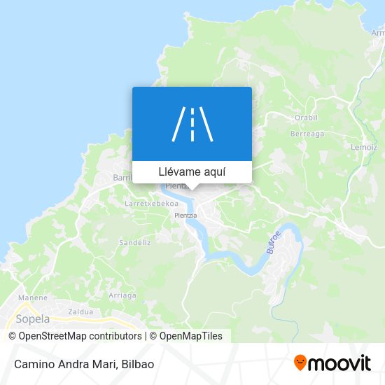 Mapa Camino Andra Mari