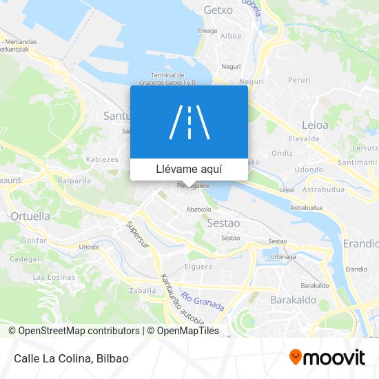 Mapa Calle La Colina