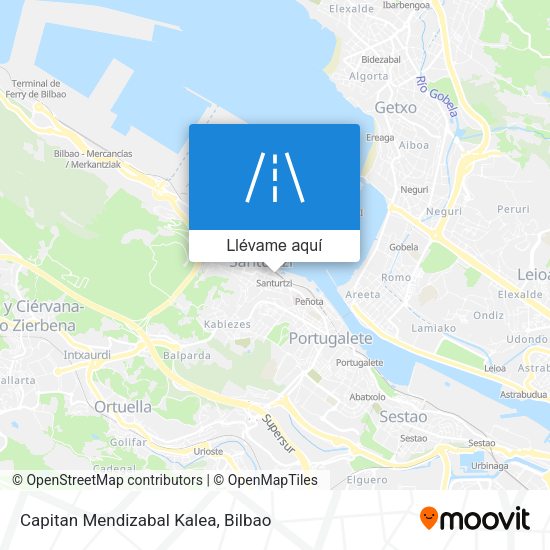Mapa Capitan Mendizabal Kalea