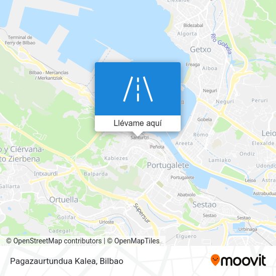 Mapa Pagazaurtundua Kalea