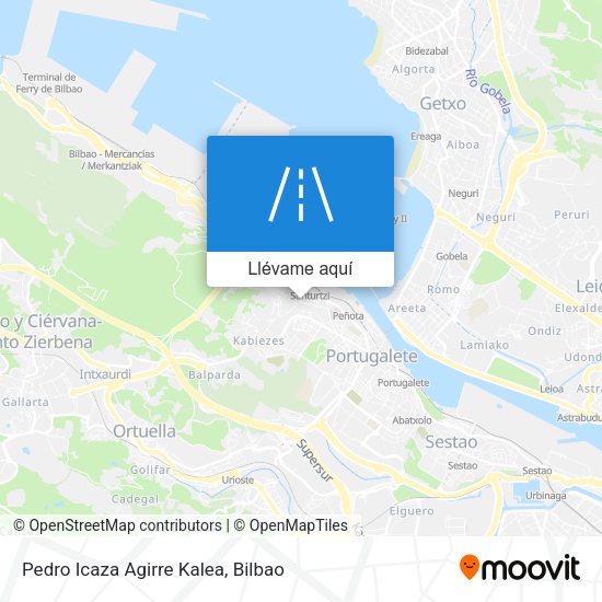 Mapa Pedro Icaza Agirre Kalea