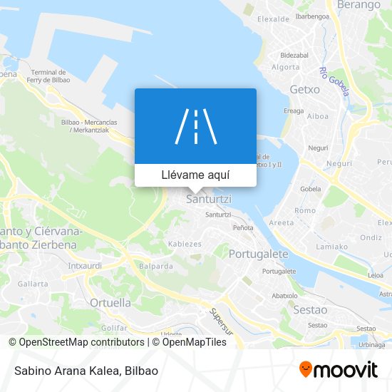 Mapa Sabino Arana Kalea