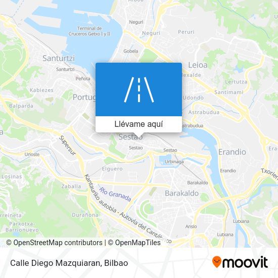 Mapa Calle Diego Mazquiaran