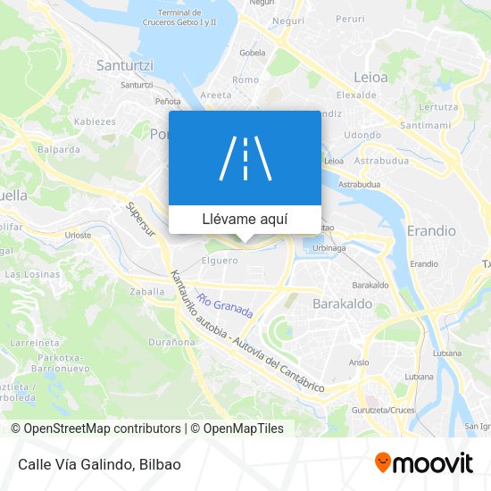 Mapa Calle Vía Galindo