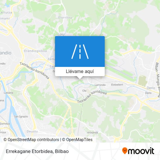 Mapa Errekagane Etorbidea