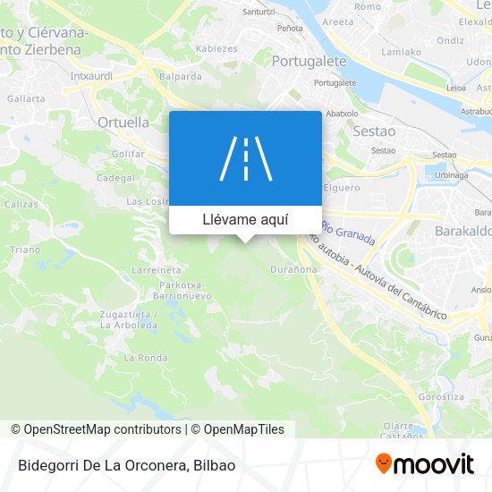 Mapa Bidegorri De La Orconera
