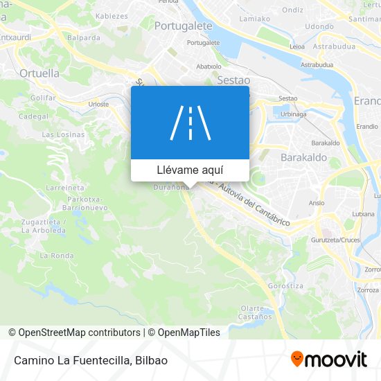 Mapa Camino La Fuentecilla