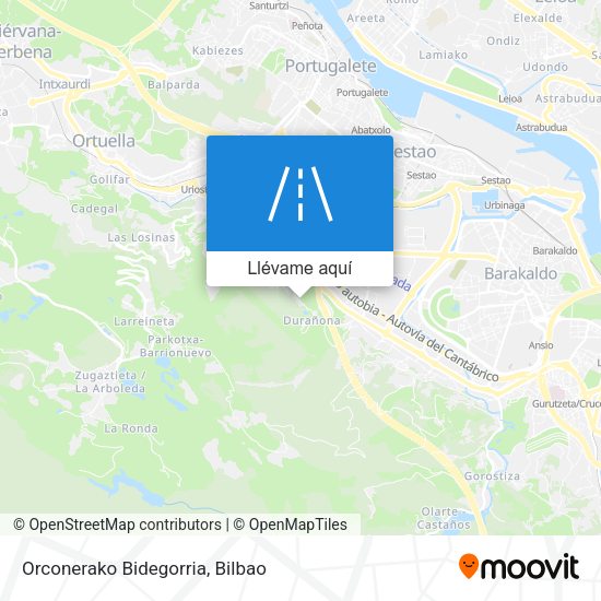 Mapa Orconerako Bidegorria