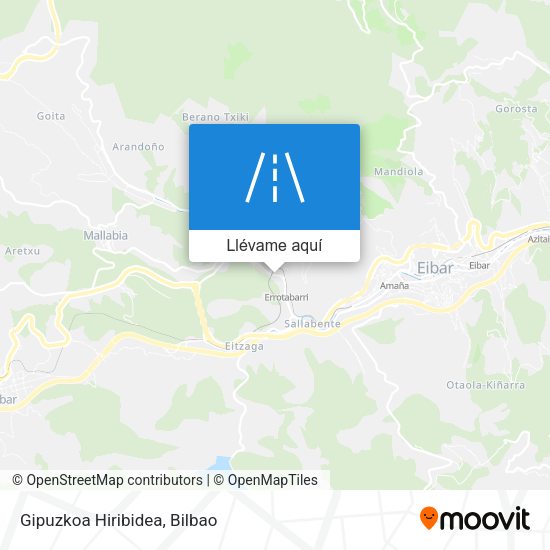 Mapa Gipuzkoa Hiribidea