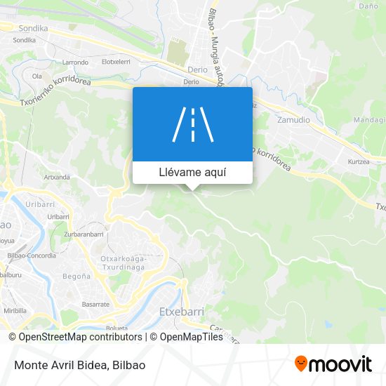 Mapa Monte Avril Bidea