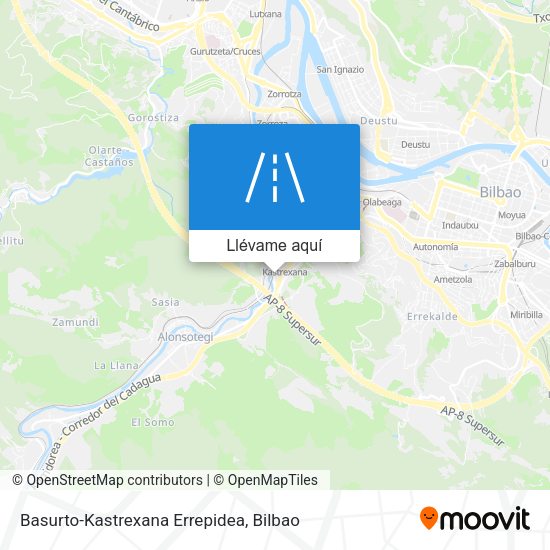 Mapa Basurto-Kastrexana Errepidea