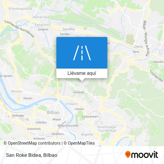 Mapa San Roke Bidea