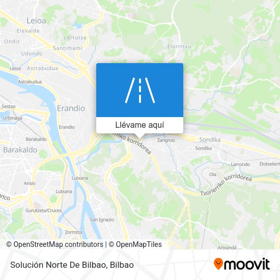 Mapa Solución Norte De Bilbao