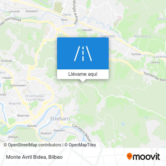 Mapa Monte Avril Bidea