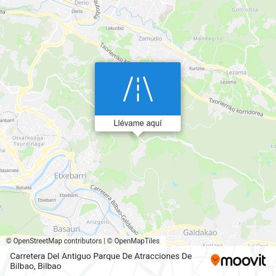 Mapa Carretera Del Antiguo Parque De Atracciones De Bilbao