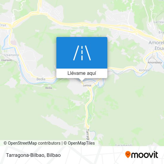 Mapa Tarragona-Bilbao