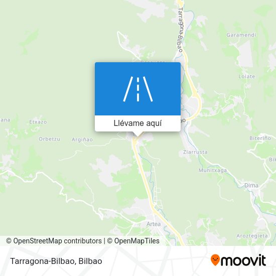 Mapa Tarragona-Bilbao