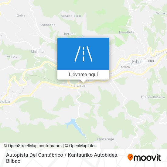 Mapa Autopista Del Cantábrico / Kantauriko Autobidea