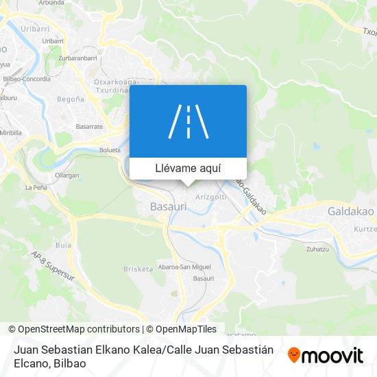 Mapa Juan Sebastian Elkano Kalea / Calle Juan Sebastián Elcano