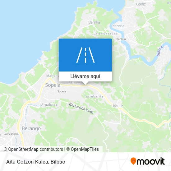 Mapa Aita Gotzon Kalea
