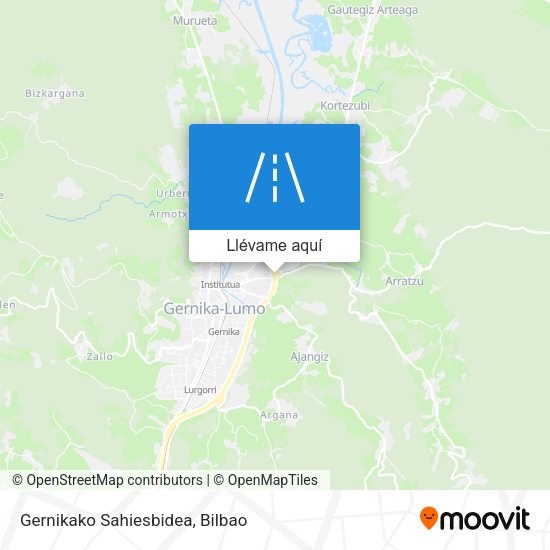 Mapa Gernikako Sahiesbidea