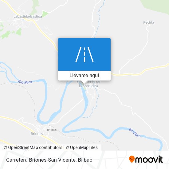 Mapa Carretera Briones-San Vicente