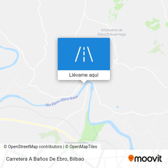 Mapa Carretera A Baños De Ebro