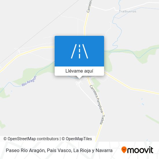 Mapa Paseo Río Aragón