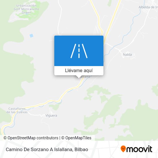 Mapa Camino De Sorzano A Islallana