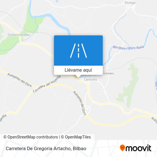 Mapa Carretera De Gregoria Artacho