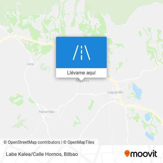Mapa Labe Kalea/Calle Hornos