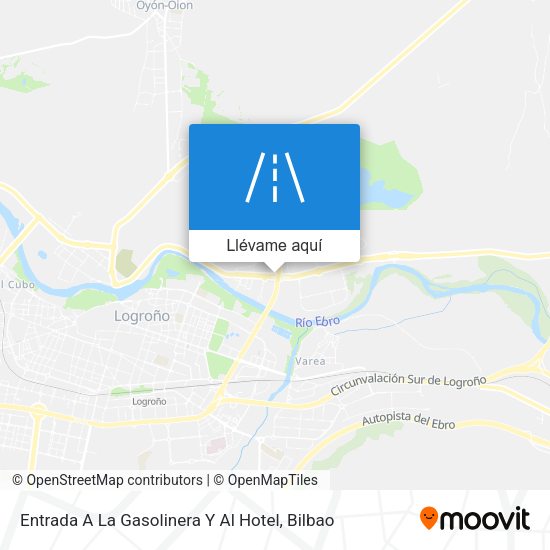 Mapa Entrada A La Gasolinera Y Al Hotel