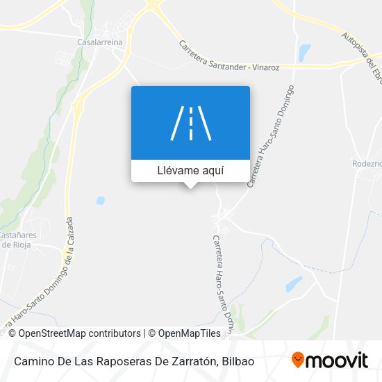 Mapa Camino De Las Raposeras De Zarratón