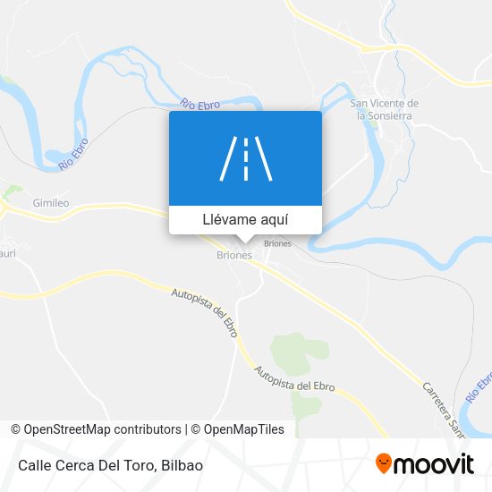 Mapa Calle Cerca Del Toro