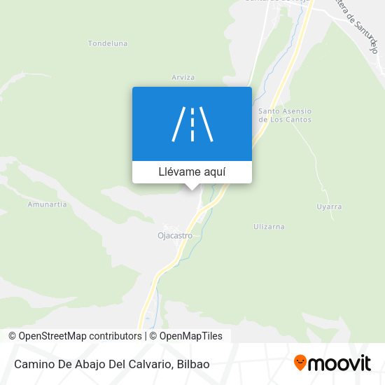 Mapa Camino De Abajo Del Calvario