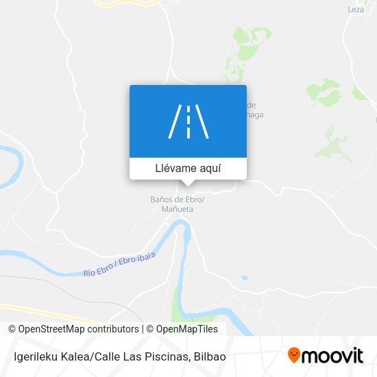 Mapa Igerileku Kalea / Calle Las Piscinas