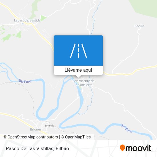 Mapa Paseo De Las Vistillas