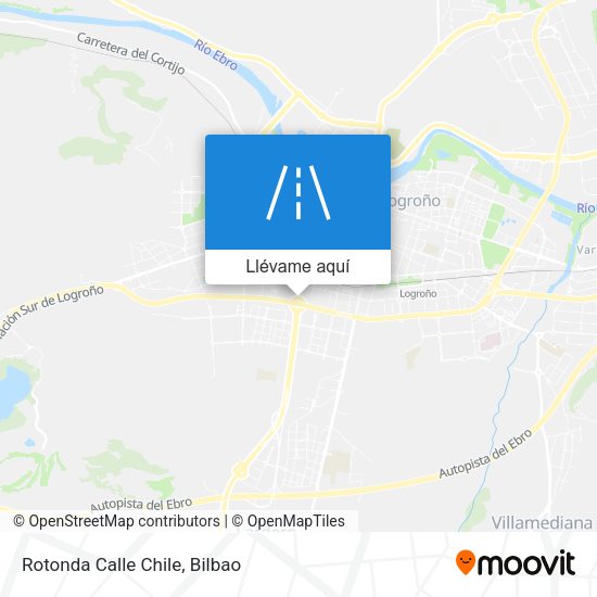 Mapa Rotonda Calle Chile