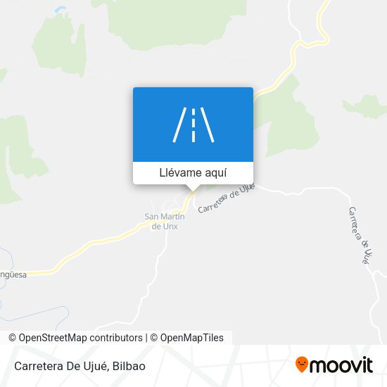 Mapa Carretera De Ujué