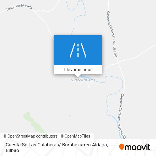 Mapa Cuesta Se Las Calaberas/ Buruhezurren Aldapa