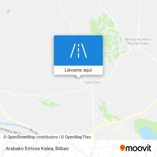Mapa Arabako Errioxa Kalea