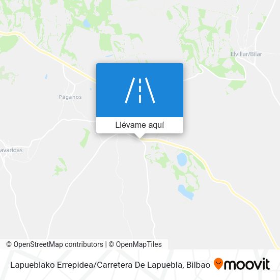 Mapa Lapueblako Errepidea / Carretera De Lapuebla